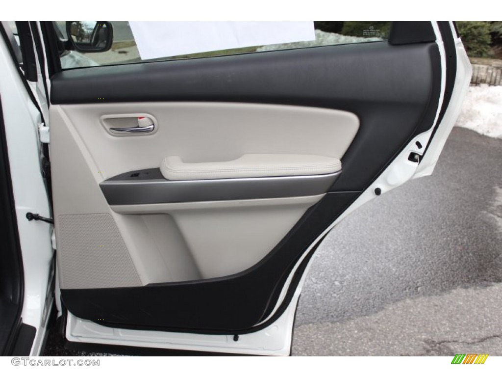 2012 Mazda CX-9 Grand Touring AWD Sand Door Panel Photo #77873766