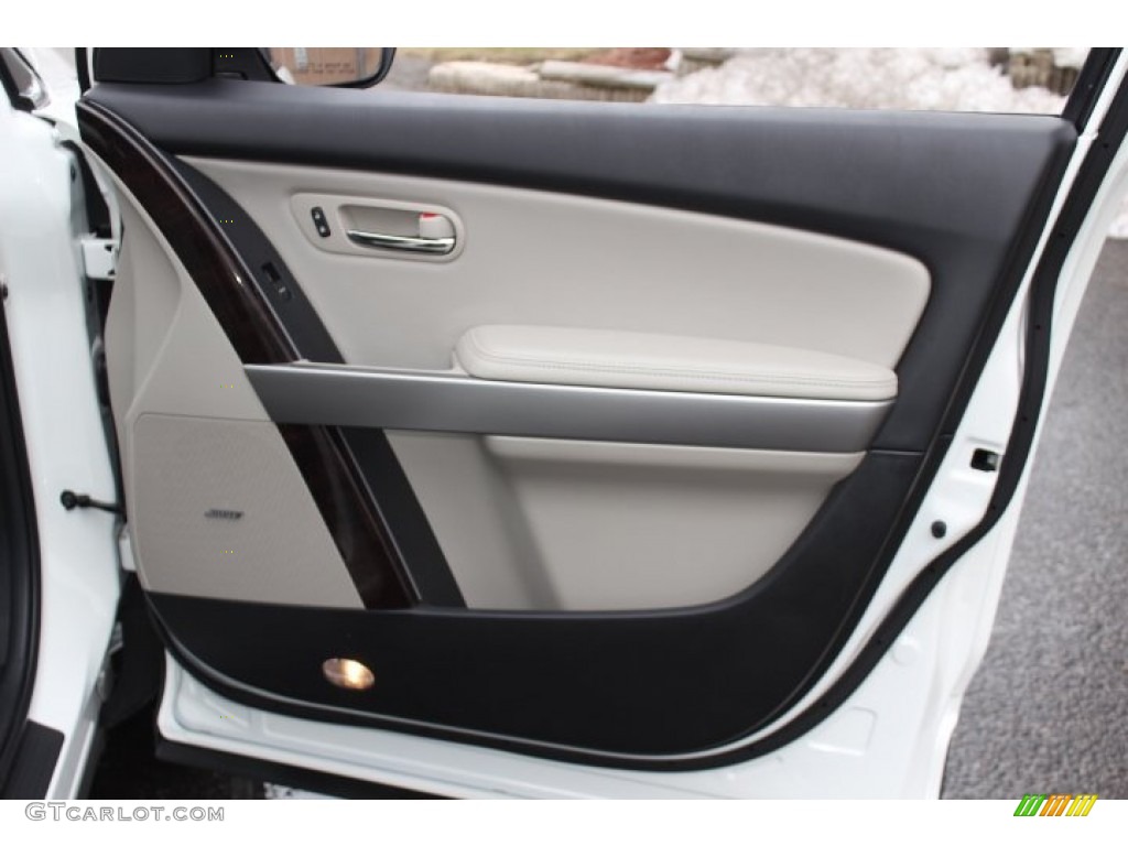 2012 Mazda CX-9 Grand Touring AWD Sand Door Panel Photo #77873808