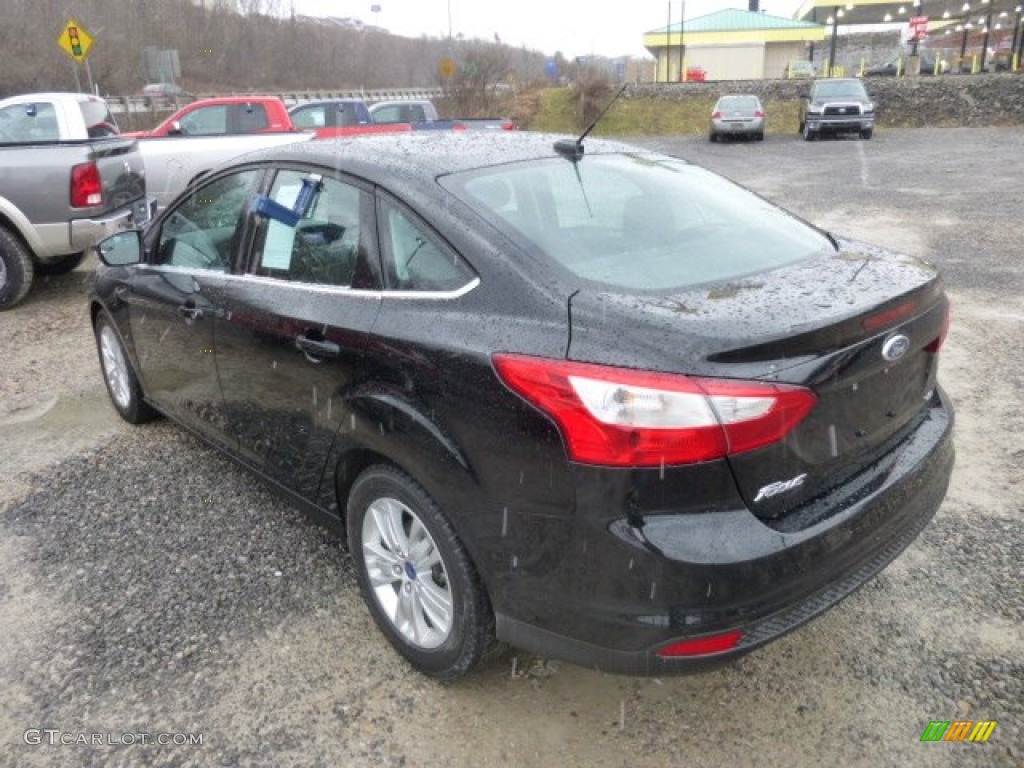 2012 Focus SEL Sedan - Black / Charcoal Black photo #5