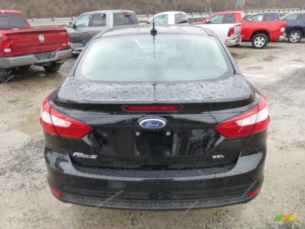 2012 Focus SEL Sedan - Black / Charcoal Black photo #6