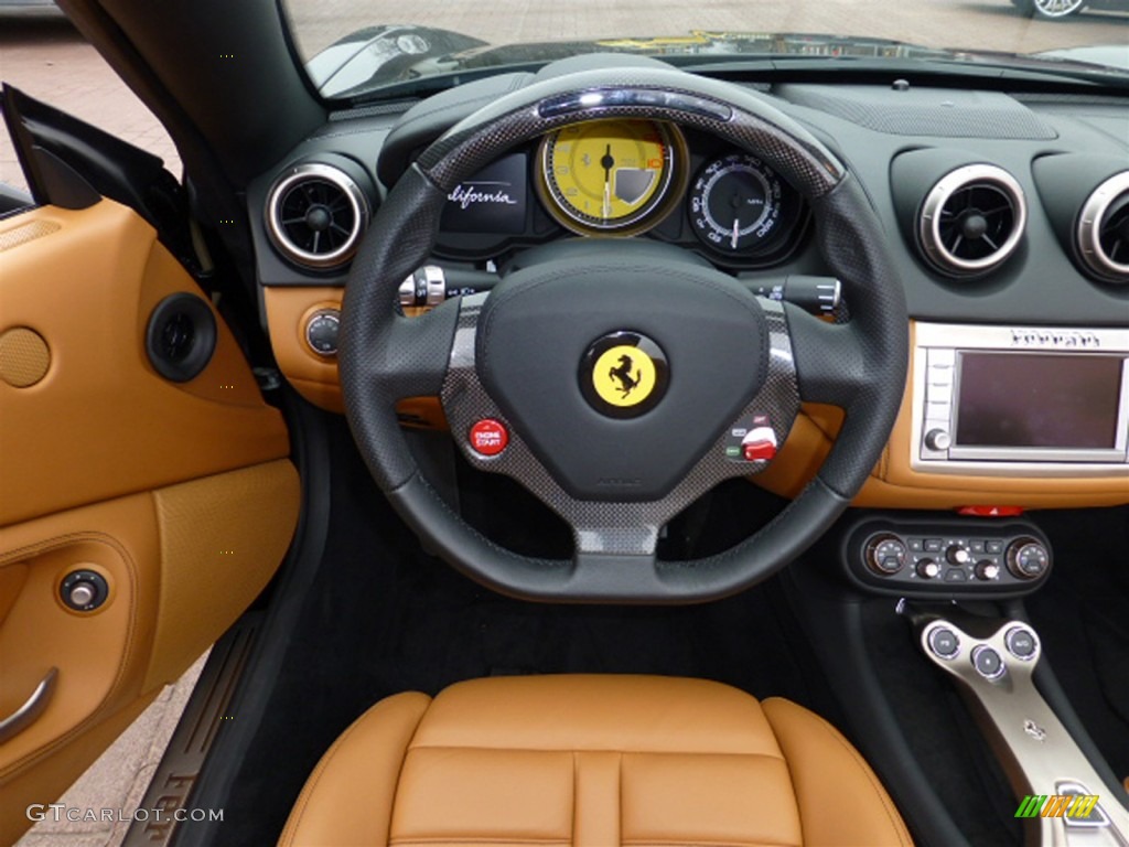 2010 Ferrari California Standard California Model Cuoio Steering Wheel Photo #77874849