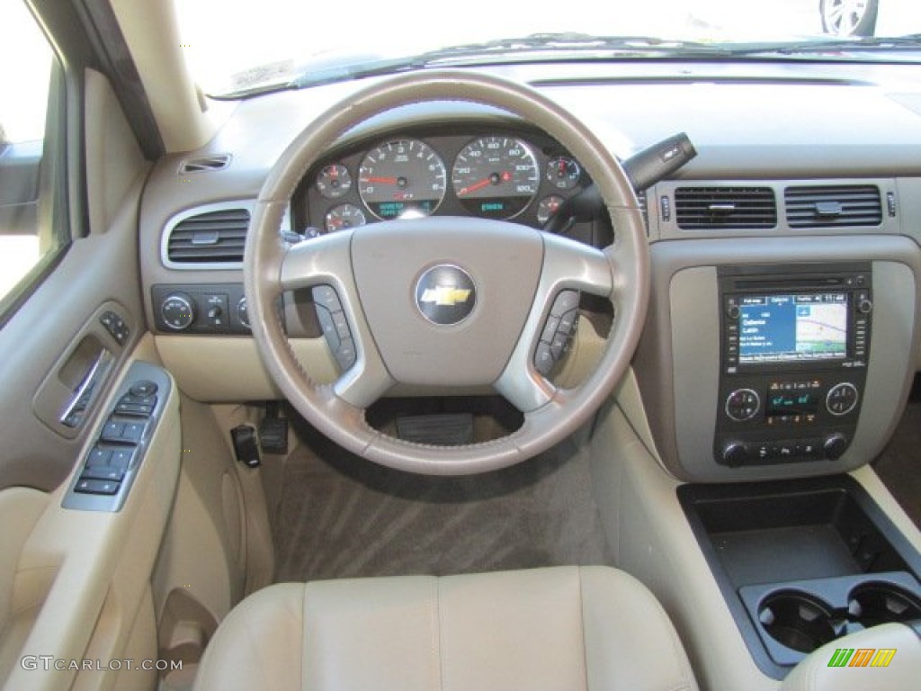 2011 Chevrolet Suburban Z71 4x4 Light Cashmere/Dark Cashmere Dashboard Photo #77875401