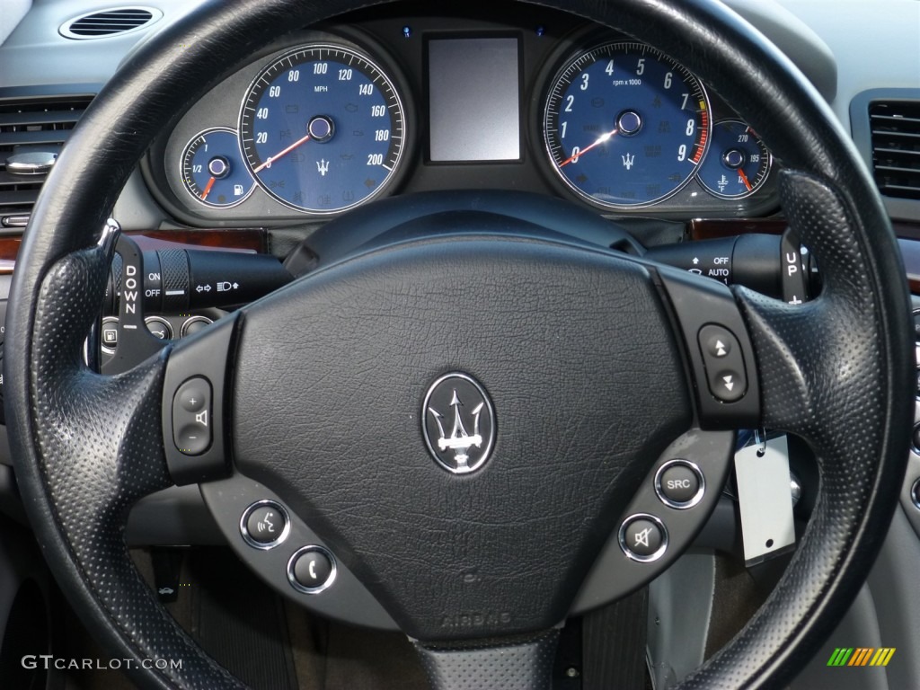 2008 Maserati GranTurismo Standard GranTurismo Model Grigio Medio (Grey) Steering Wheel Photo #77876030