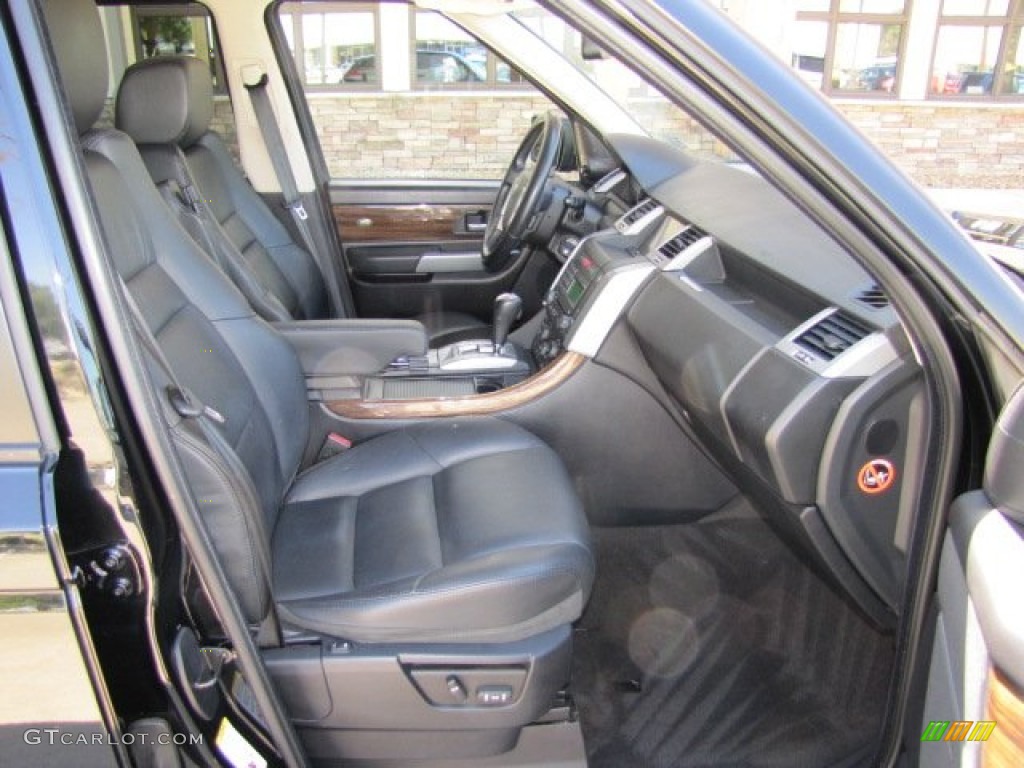 Ebony Black Interior 2008 Land Rover Range Rover Sport HSE Photo #77876649