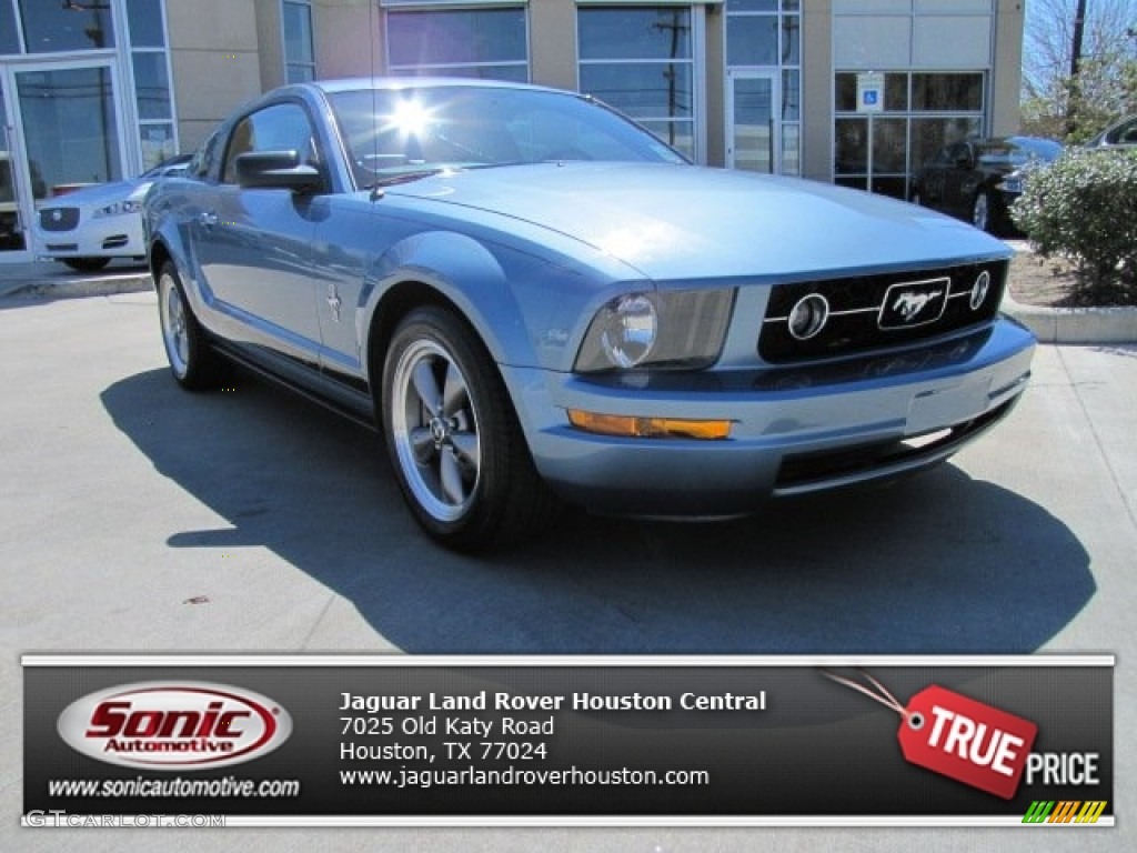 2006 Mustang V6 Premium Coupe - Vista Blue Metallic / Black photo #1