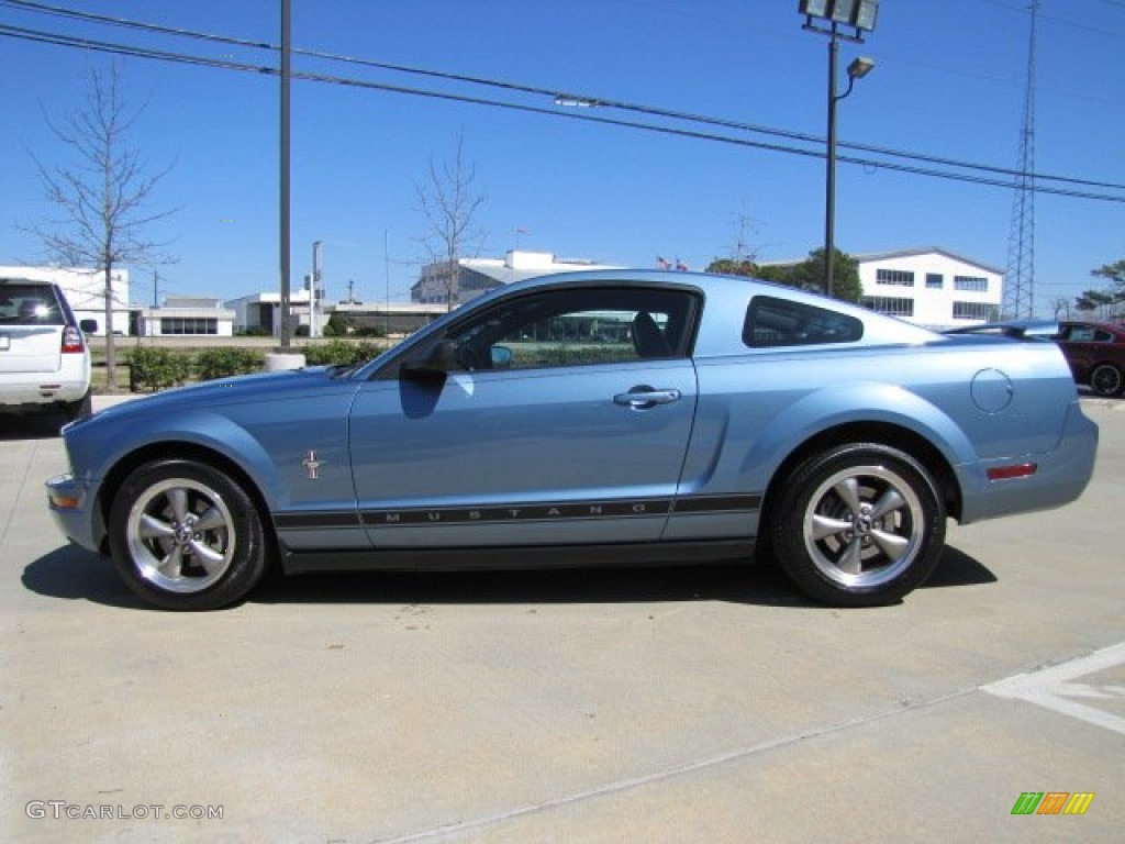 2006 Mustang V6 Premium Coupe - Vista Blue Metallic / Black photo #7