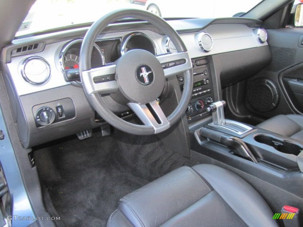 2006 Mustang V6 Premium Coupe - Vista Blue Metallic / Black photo #12