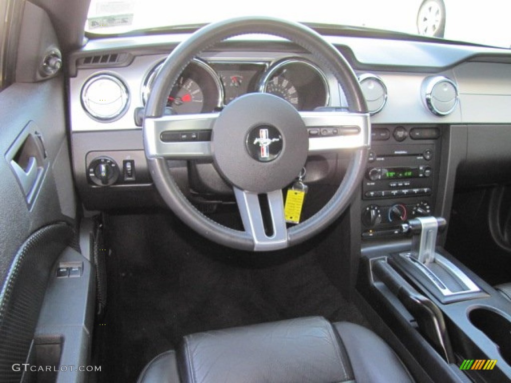 2006 Mustang V6 Premium Coupe - Vista Blue Metallic / Black photo #13
