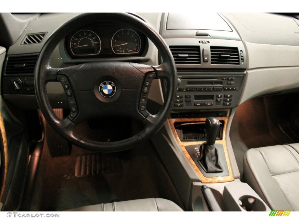 2004 BMW X3 3.0i Grey Dashboard Photo #77878077