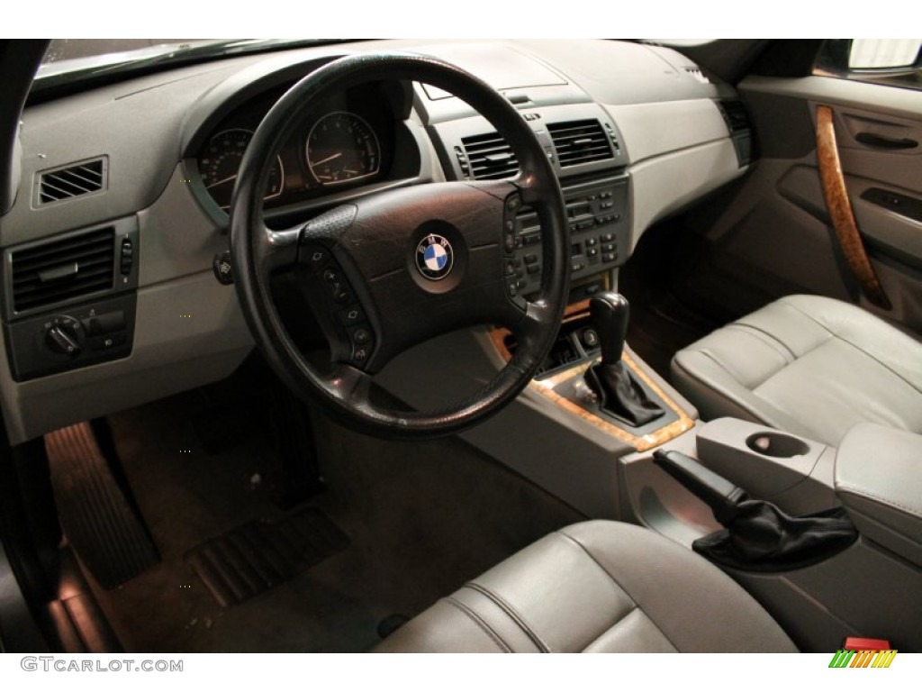 Grey Interior 2004 BMW X3 3.0i Photo #77878097