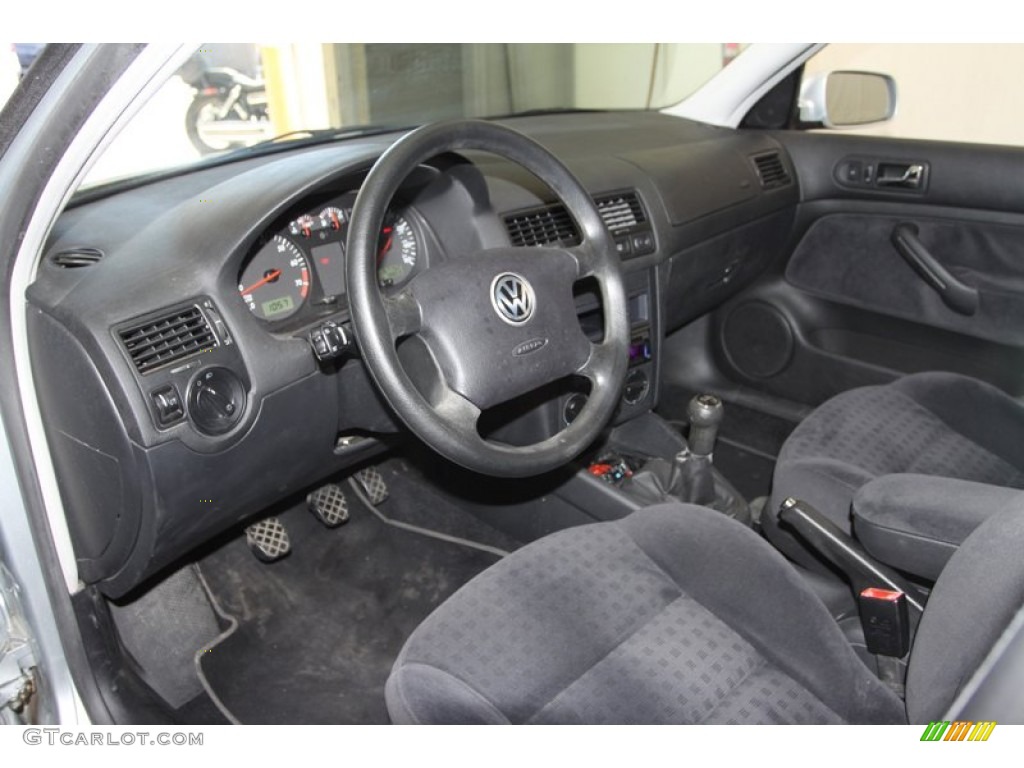 Black Interior 2003 Volkswagen Jetta GLS Sedan Photo #77878470