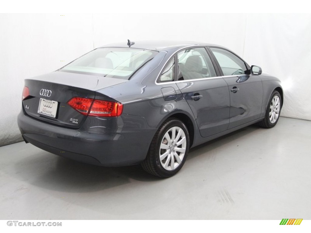 2011 A4 2.0T quattro Sedan - Meteor Grey Pearl / Light Gray photo #6