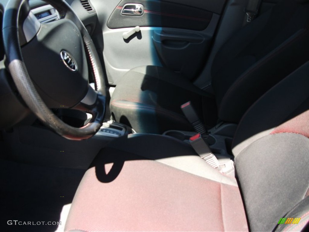 2008 Rio LX Sedan - Black / Gray photo #8
