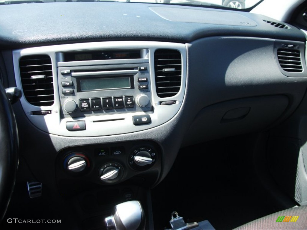 2008 Rio LX Sedan - Black / Gray photo #12