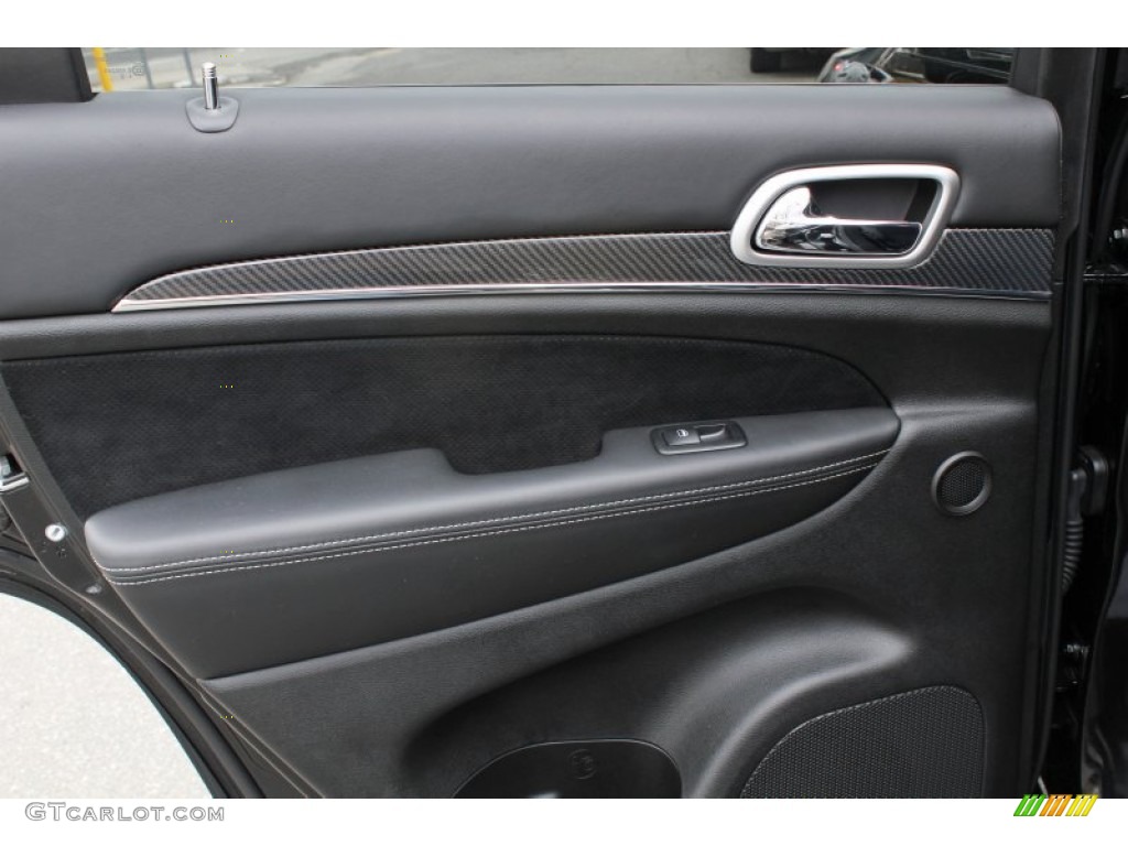2012 Jeep Grand Cherokee SRT8 4x4 SRT Black Door Panel Photo #77879343