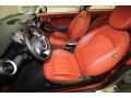 Lounge Redwood Red Leather 2009 Mini Cooper S Hardtop Interior Color