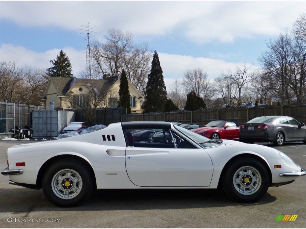1974 Dino 246 GTS - Bianco (White) / Red/Black photo #6