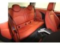 2009 Mini Cooper Lounge Redwood Red Leather Interior Rear Seat Photo