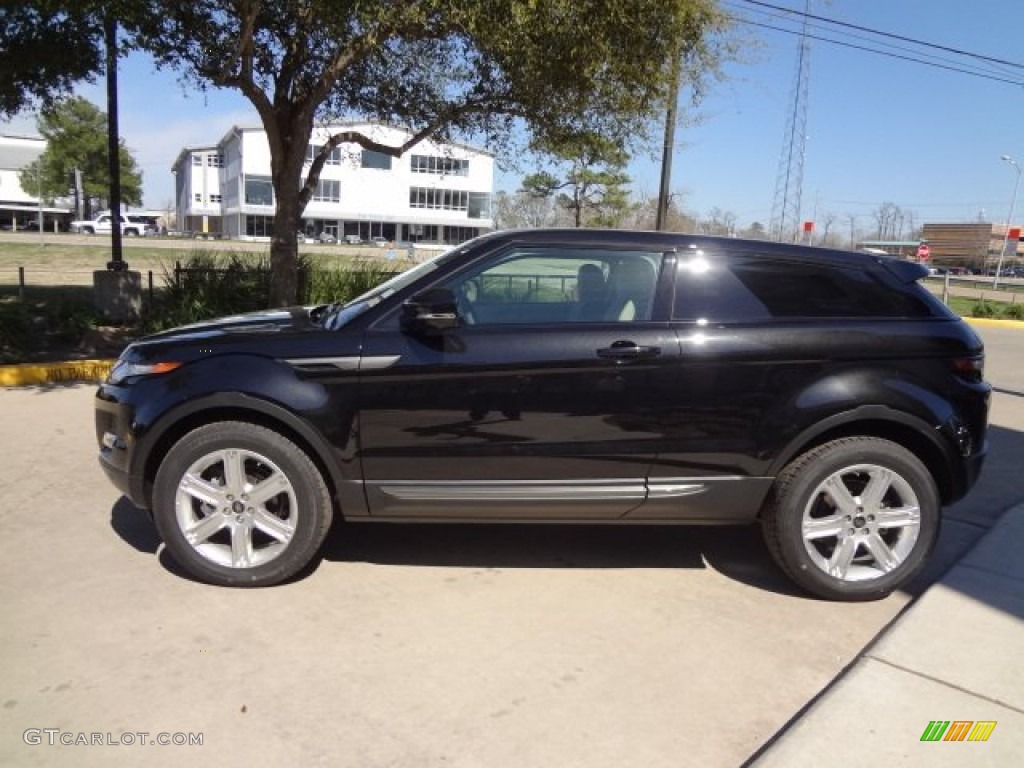 2013 Range Rover Evoque Pure - Santorini Black Metallic / Almond/Espresso photo #7