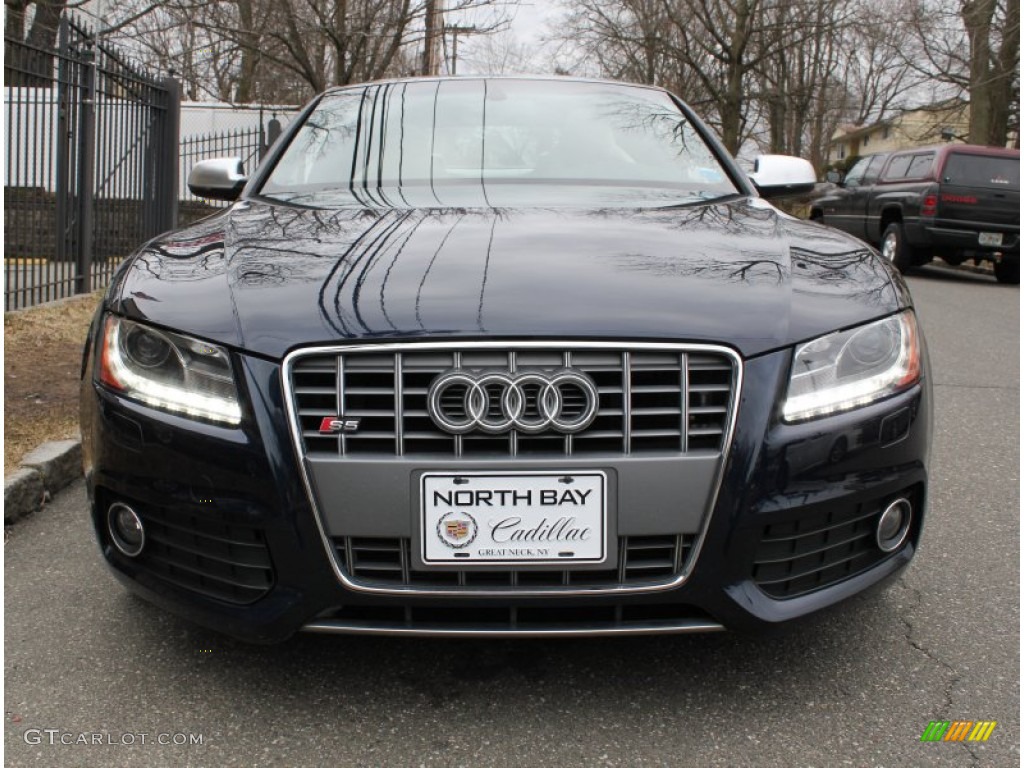 2010 S5 4.2 FSI quattro Coupe - Deep Sea Blue Pearl Effect / Pearl Silver Silk Nappa Leather photo #2