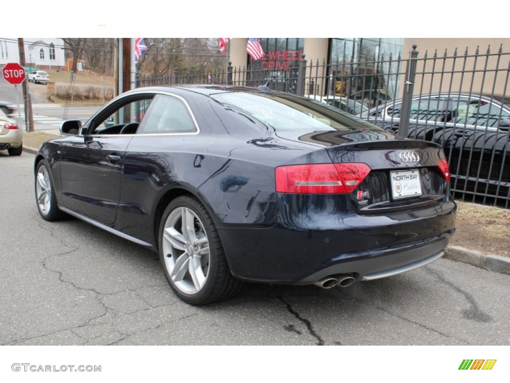 2010 S5 4.2 FSI quattro Coupe - Deep Sea Blue Pearl Effect / Pearl Silver Silk Nappa Leather photo #4
