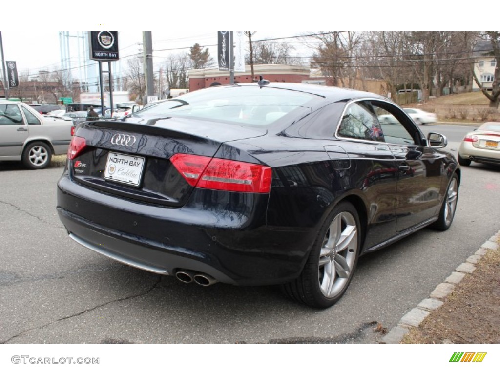 2010 S5 4.2 FSI quattro Coupe - Deep Sea Blue Pearl Effect / Pearl Silver Silk Nappa Leather photo #6
