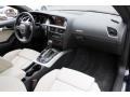 Pearl Silver Silk Nappa Leather Dashboard Photo for 2010 Audi S5 #77880655
