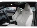2010 Audi S5 Pearl Silver Silk Nappa Leather Interior Front Seat Photo