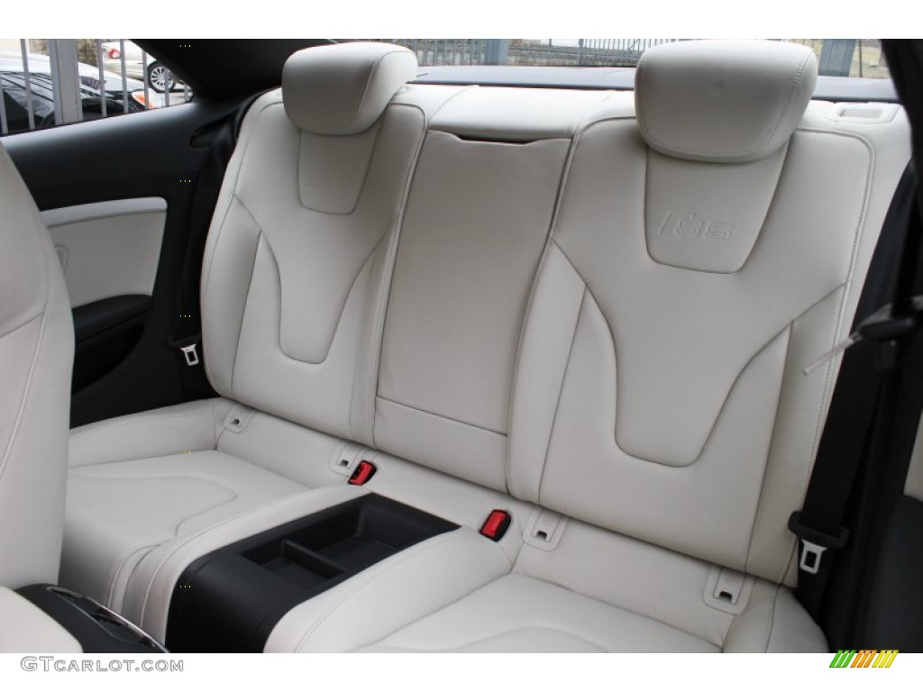 Pearl Silver Silk Nappa Leather Interior 2010 Audi S5 4.2 FSI quattro Coupe Photo #77880741