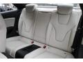 2010 Audi S5 Pearl Silver Silk Nappa Leather Interior Rear Seat Photo