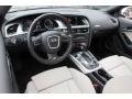 2010 Audi S5 Pearl Silver Silk Nappa Leather Interior Prime Interior Photo