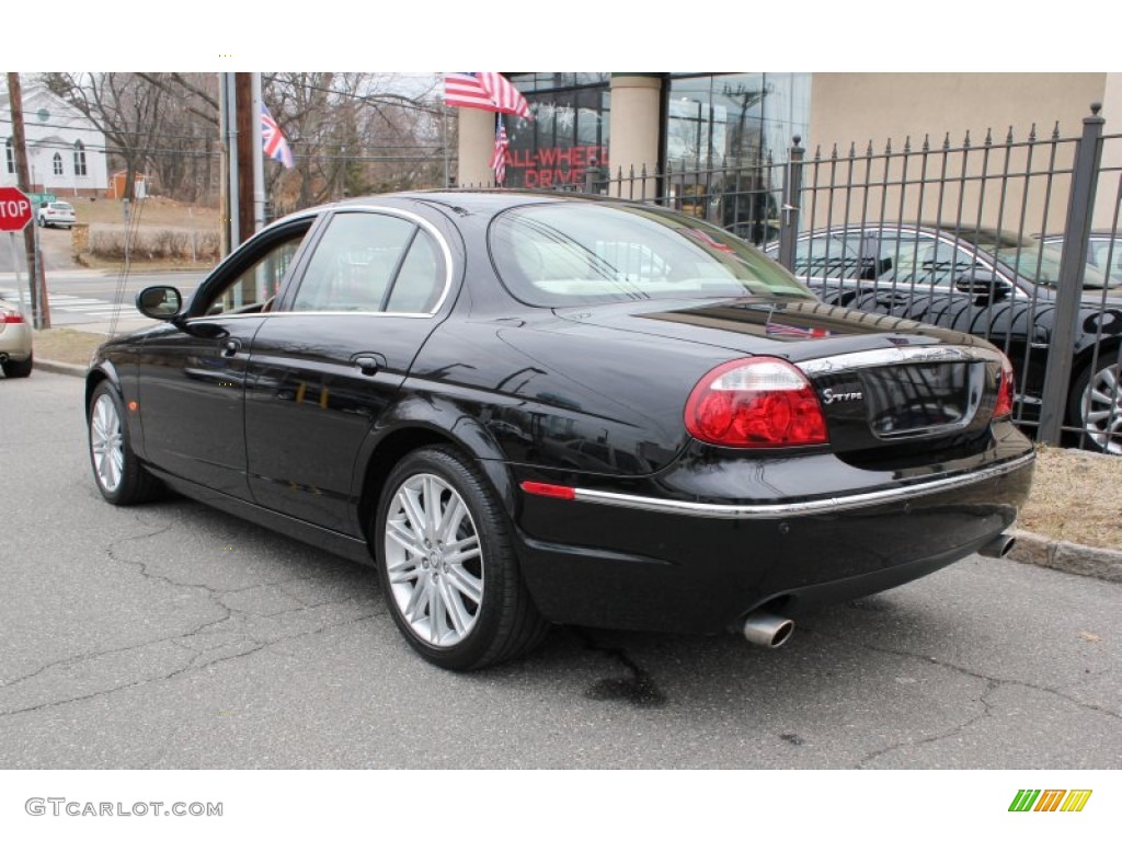 Ebony Black 2008 Jaguar S-Type 3.0 Exterior Photo #77880978