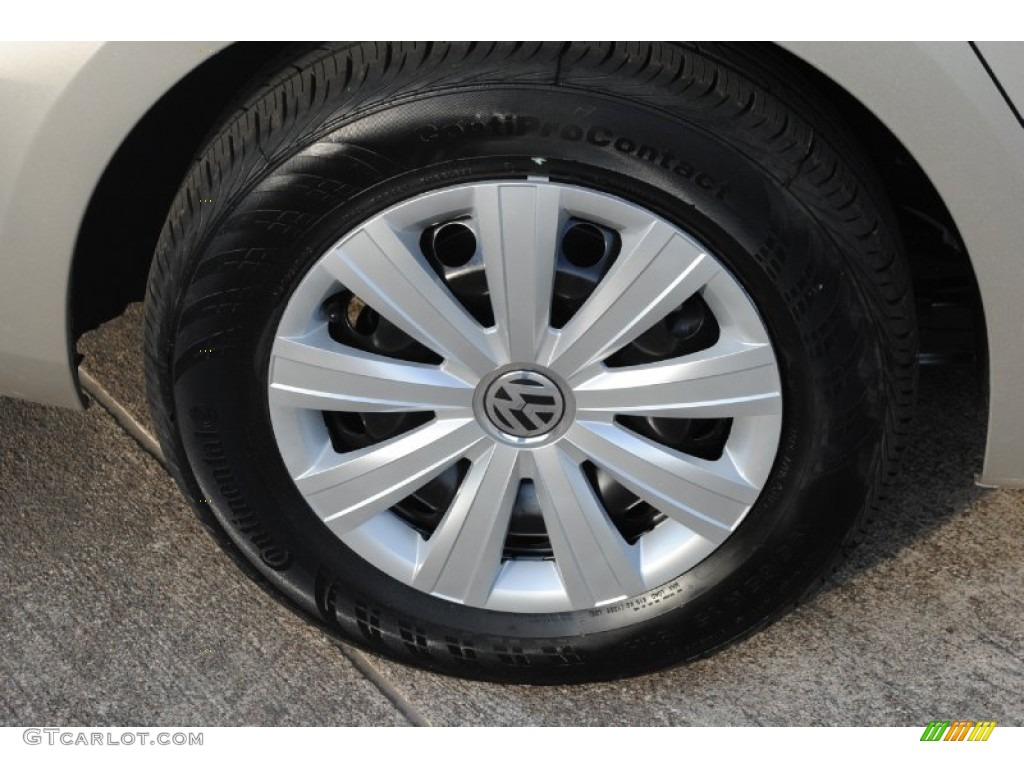 2013 Jetta S Sedan - Moonrock Silver Metallic / Latte Macchiato photo #7