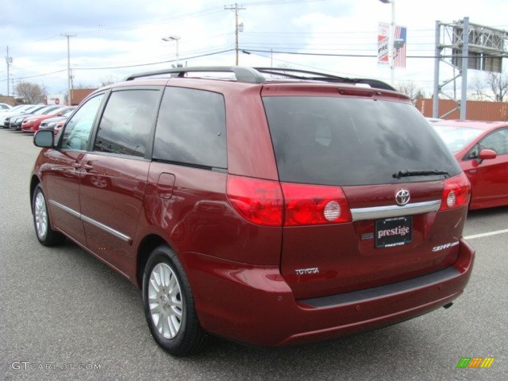 2010 Sienna Limited - Salsa Red Pearl / Taupe photo #4