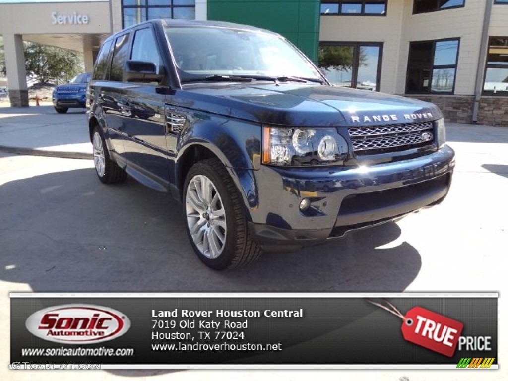 2013 Range Rover Sport HSE - Baltic Blue Metallic / Almond photo #1