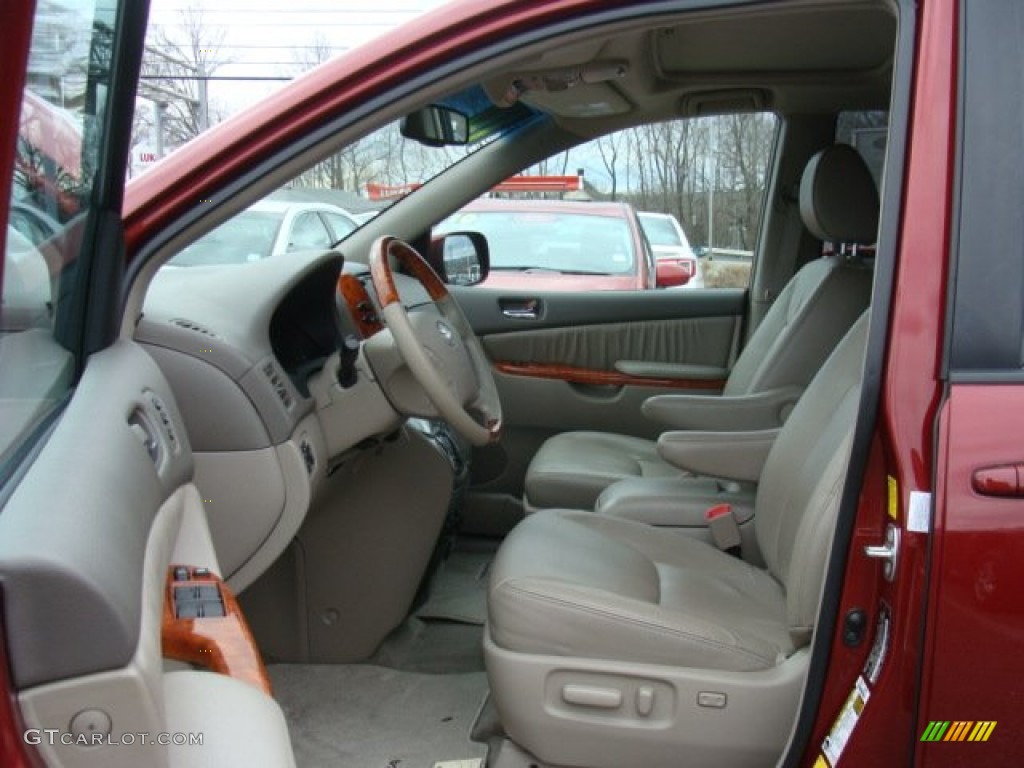 2010 Sienna Limited - Salsa Red Pearl / Taupe photo #7