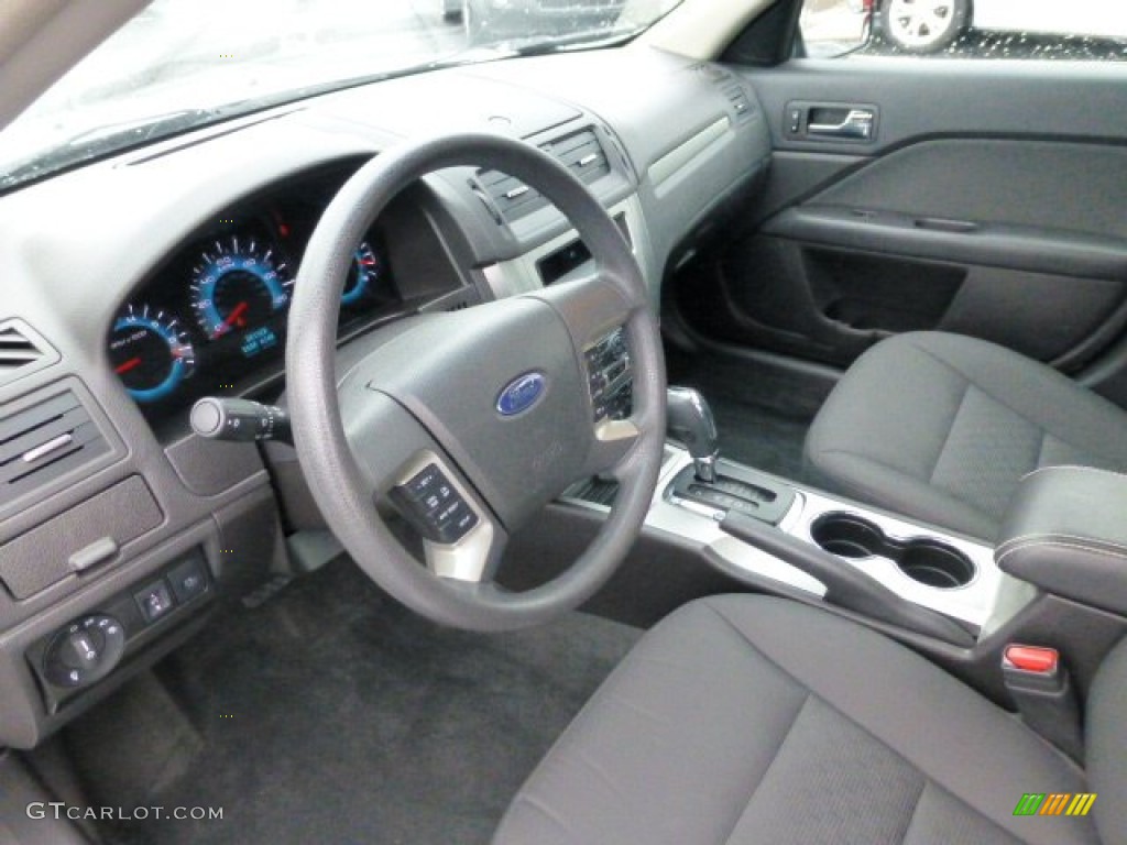 Charcoal Black Interior 2012 Ford Fusion SE Photo #77882232