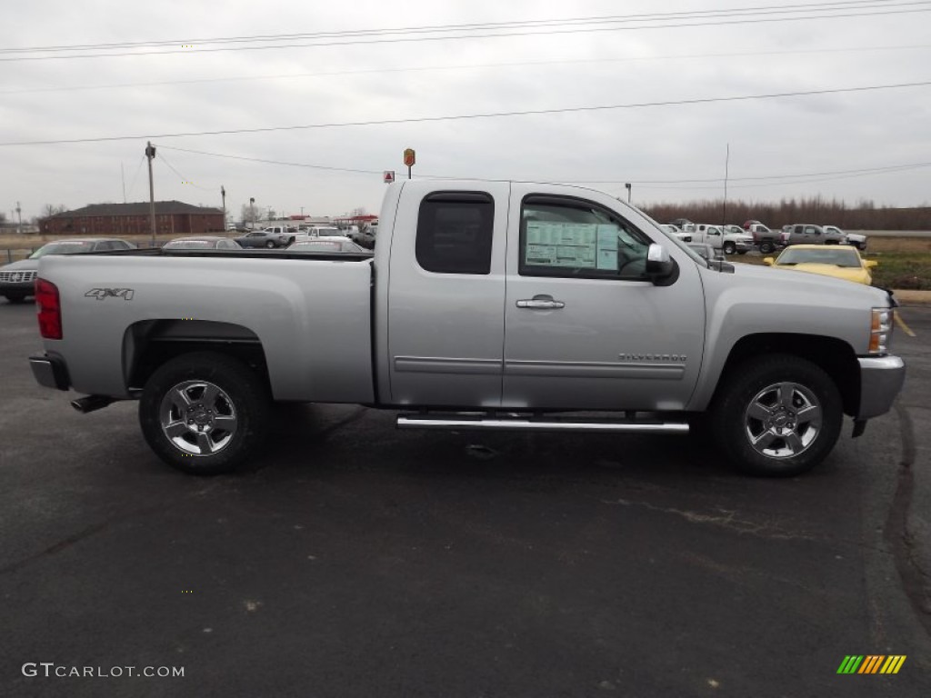 2013 Silverado 1500 LT Extended Cab 4x4 - Silver Ice Metallic / Light Titanium/Dark Titanium photo #4