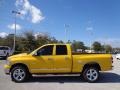 2008 Detonator Yellow Dodge Ram 1500 Big Horn Edition Quad Cab 4x4  photo #2