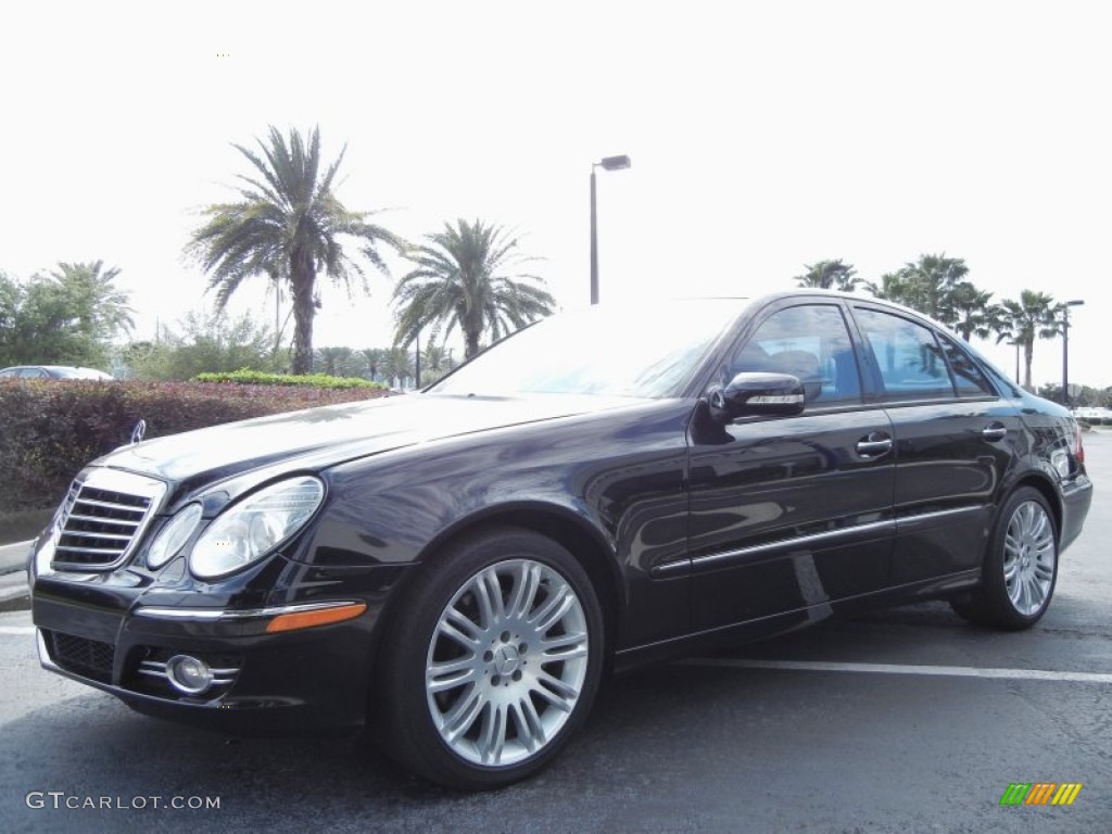 Black 2007 Mercedes-Benz E 550 Sedan Exterior Photo #77884313