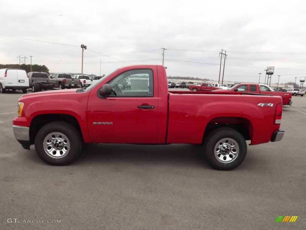 Fire Red 2013 GMC Sierra 1500 Regular Cab 4x4 Exterior Photo #77885336