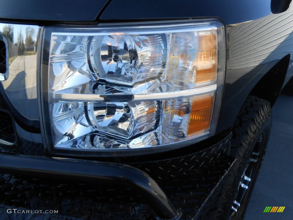 2010 Silverado 1500 LS Regular Cab 4x4 - Black Granite Metallic / Dark Titanium photo #9