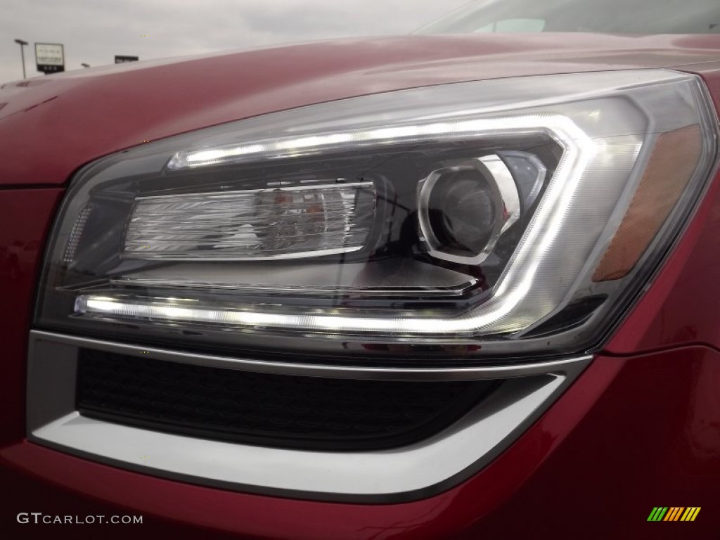 2013 Acadia Denali - Crystal Red Tintcoat / Cocoa Dune photo #23