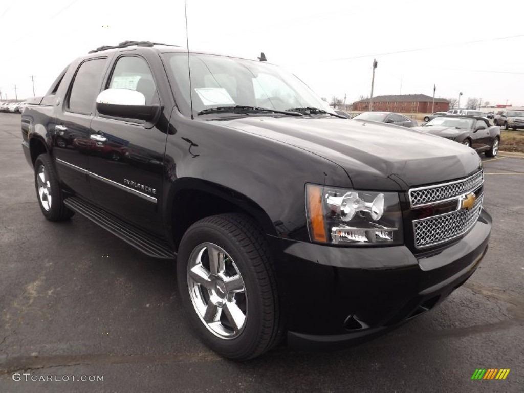 Black 2013 Chevrolet Avalanche LTZ 4x4 Black Diamond Edition Exterior Photo #77886879