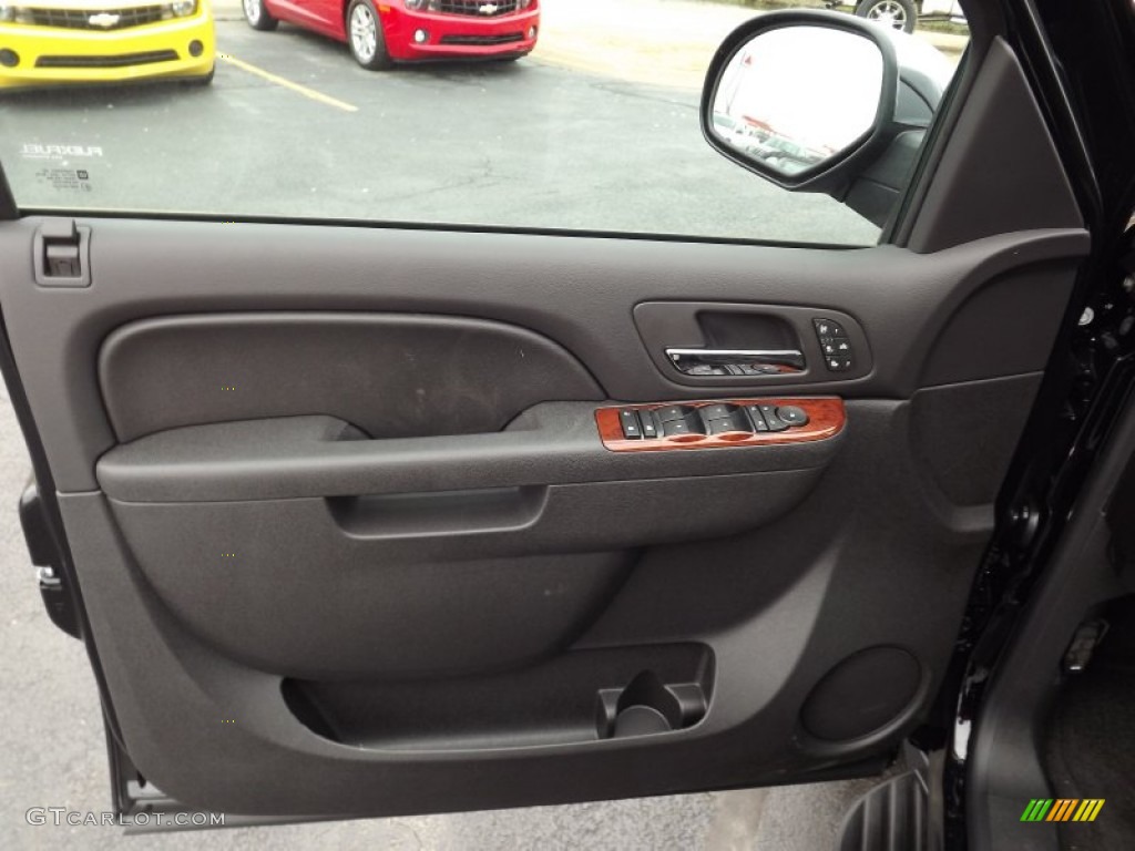 2013 Chevrolet Avalanche LTZ 4x4 Black Diamond Edition Ebony Door Panel Photo #77887035