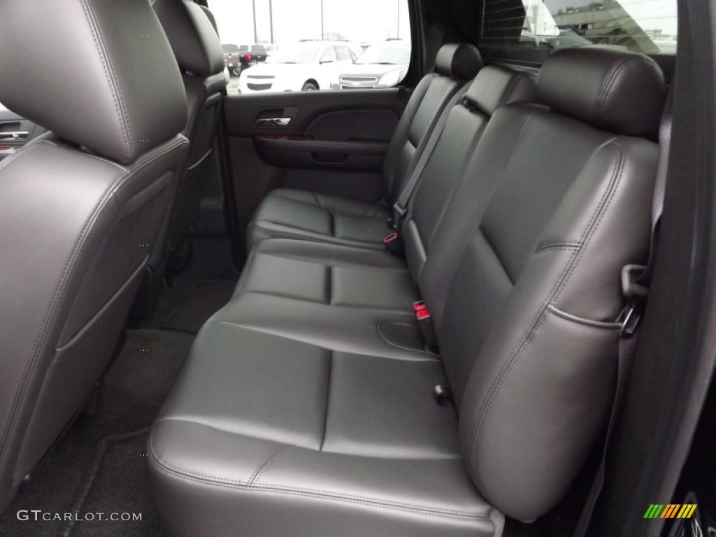 Ebony Interior 2013 Chevrolet Avalanche LTZ 4x4 Black Diamond Edition Photo #77887116