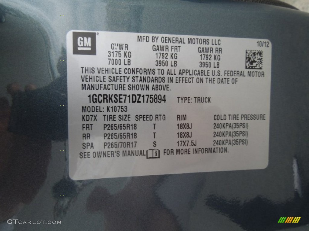 2013 Silverado 1500 LT Extended Cab 4x4 - Blue Granite Metallic / Ebony photo #7