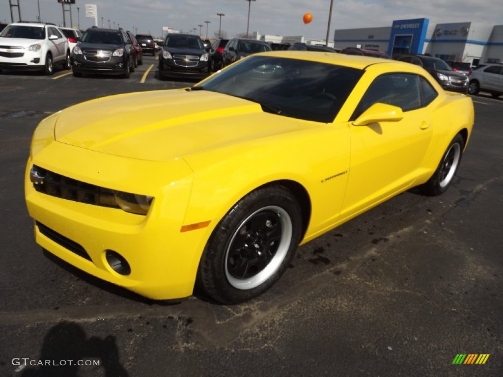 Rally Yellow 2013 Chevrolet Camaro LS Coupe Exterior Photo #77888964