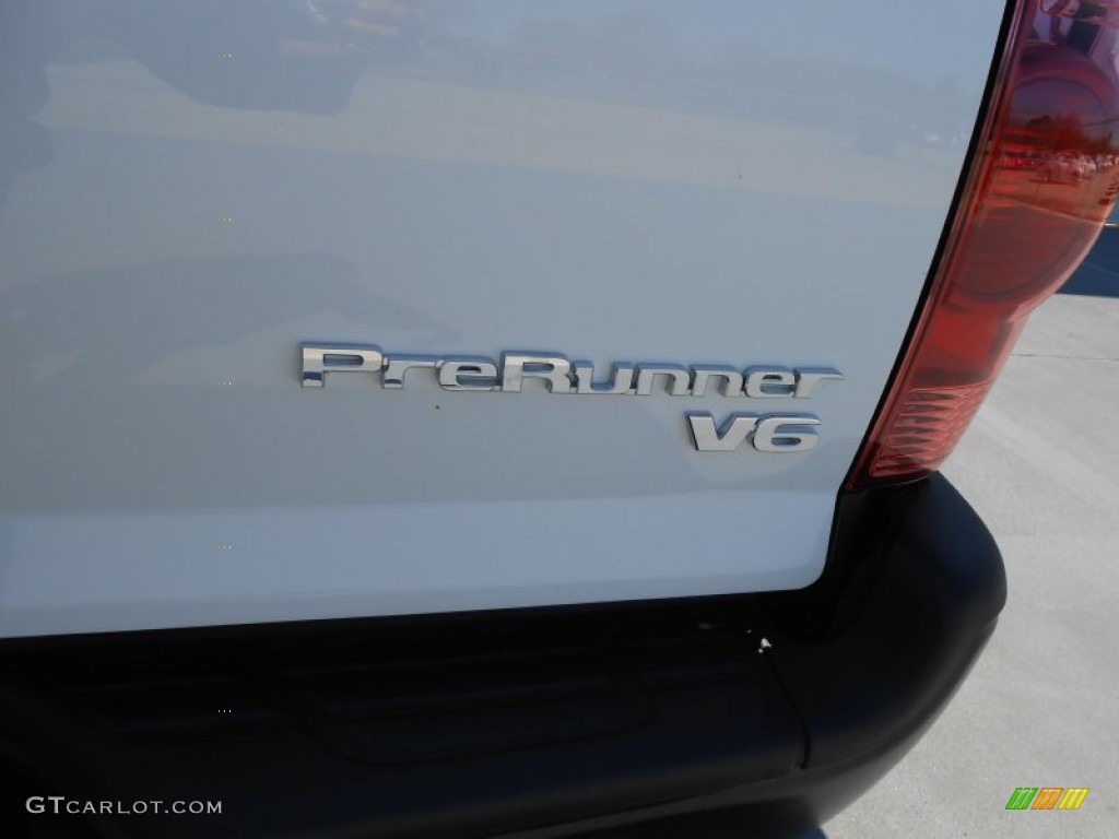 2013 Tacoma V6 Prerunner Double Cab - Super White / Graphite photo #7