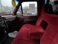 1997 Vermillion Red Ford F350 XL Regular Cab 4x4 Stake Truck  photo #8
